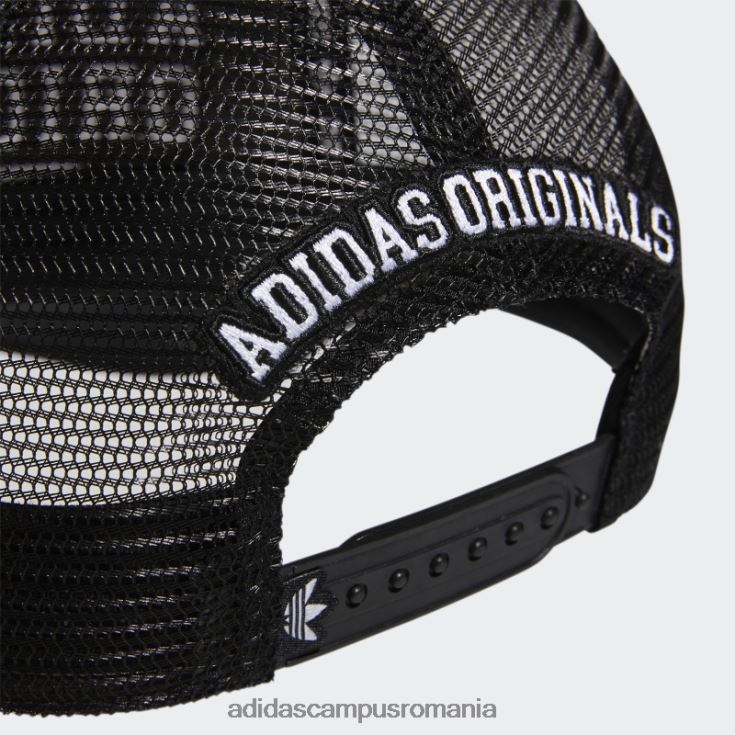 adidas campus romania pălărie de camion neagră unisex alb negru J266N27814