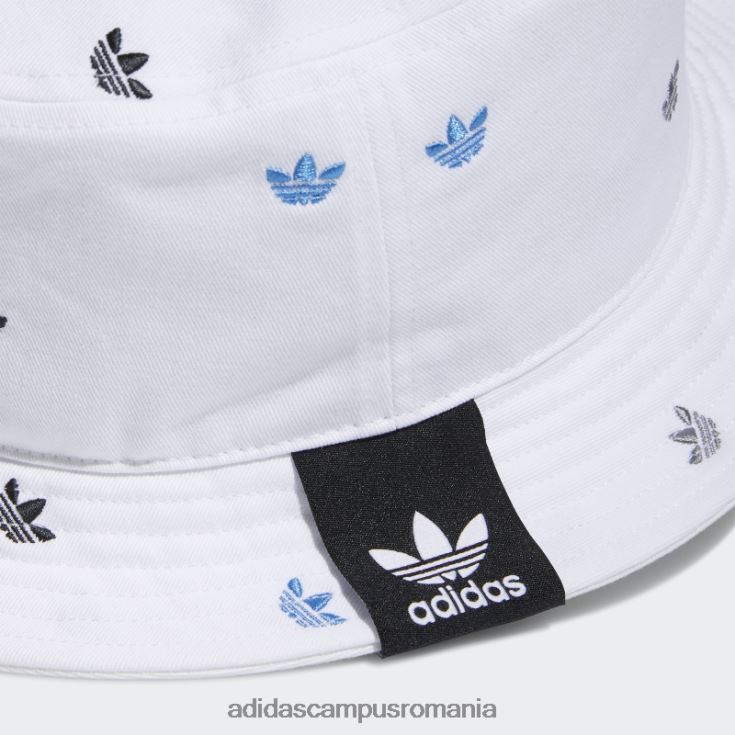 adidas campus romania pălărie de găleată cu trefoil cu imprimeu alb unisex alb/albastru/rosu J266N27595