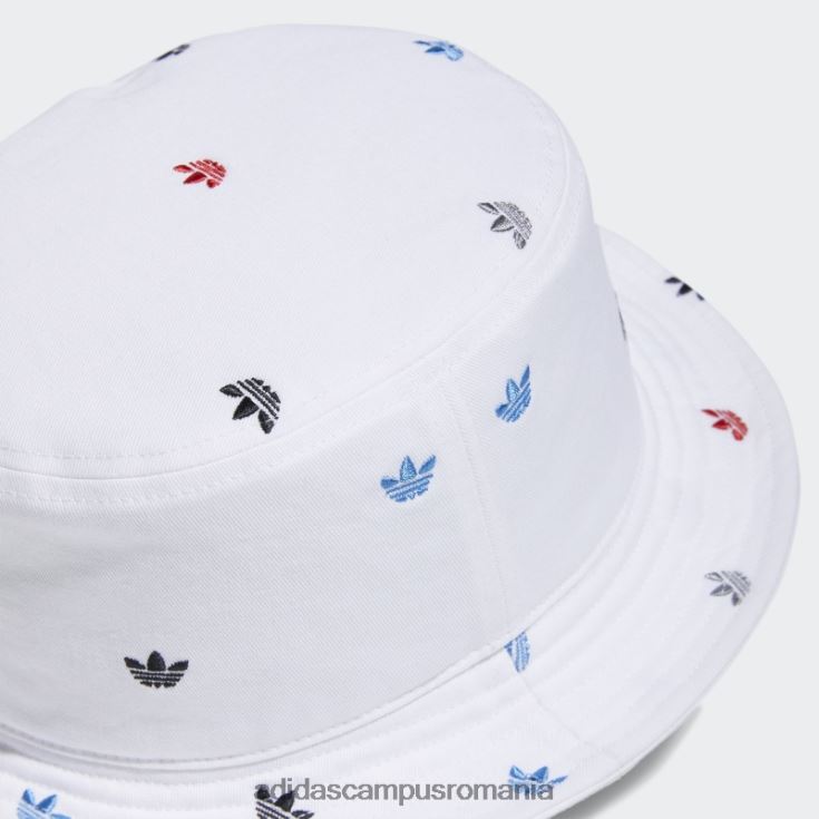 adidas campus romania pălărie de găleată cu trefoil cu imprimeu alb unisex alb/albastru/rosu J266N27595