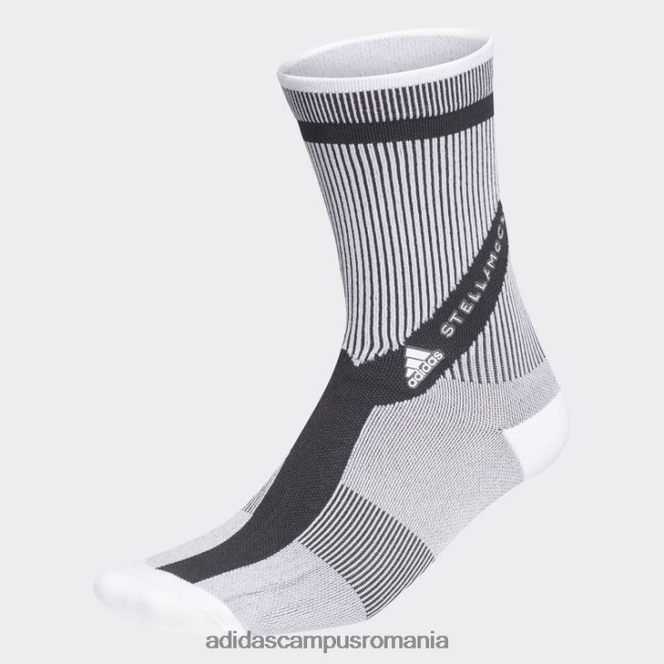 adidas campus romania de stella mccartney crew socks fashion alb unisex alb negru J266N23268