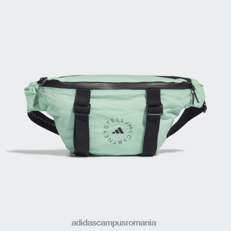 adidas campus romania de stella mccartney geantă convertibilă verde fierbinte unisex verde/negru/alb J266N23276