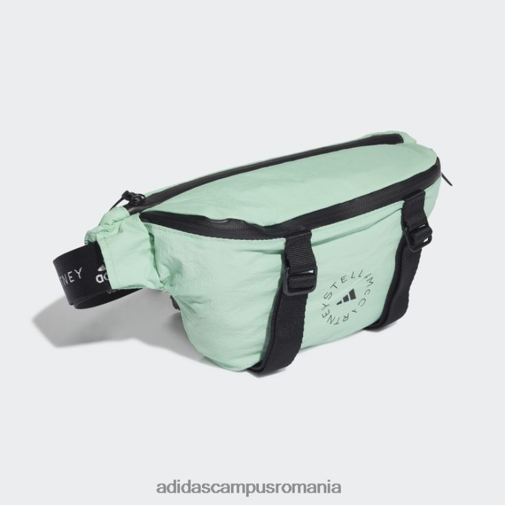 adidas campus romania de stella mccartney geantă convertibilă verde fierbinte unisex verde/negru/alb J266N23276