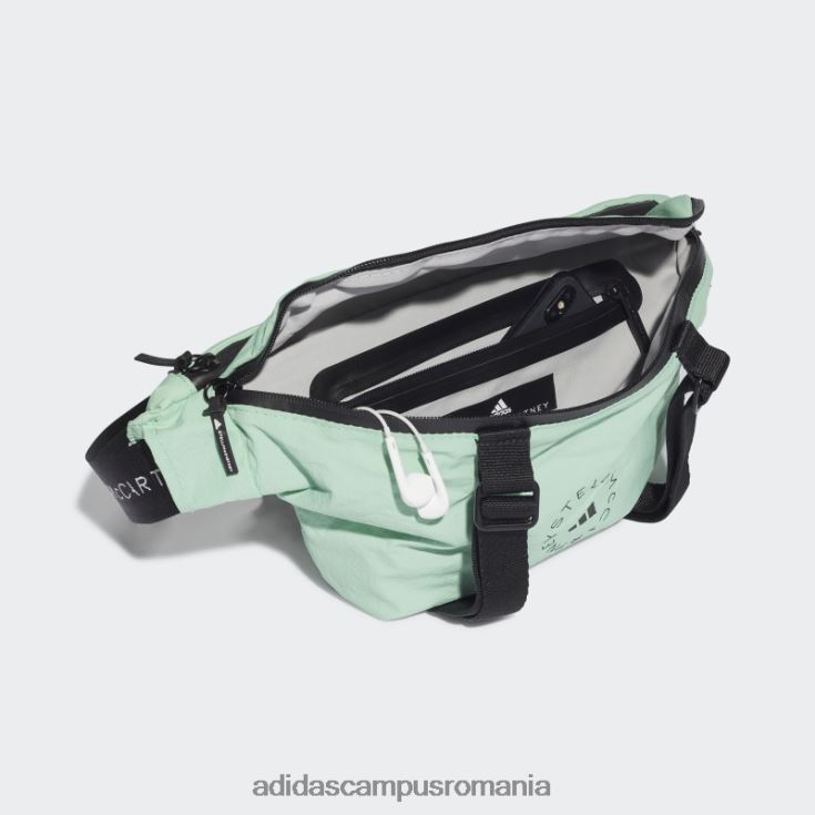 adidas campus romania de stella mccartney geantă convertibilă verde fierbinte unisex verde/negru/alb J266N23276