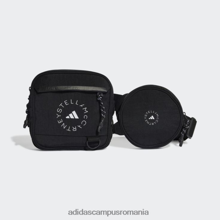 adidas campus romania geantă neagră by stella mccartney unisex alb negru J266N210887