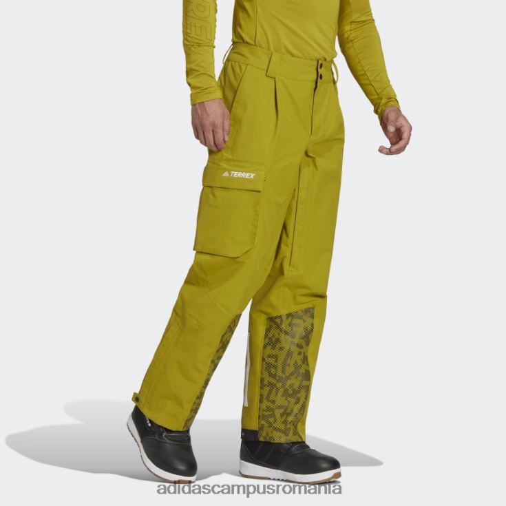 adidas campus romania Pantaloni de trening de zăpadă de nailon post-consum terrex cu 3 straturi olive unisex măsline J266N214221