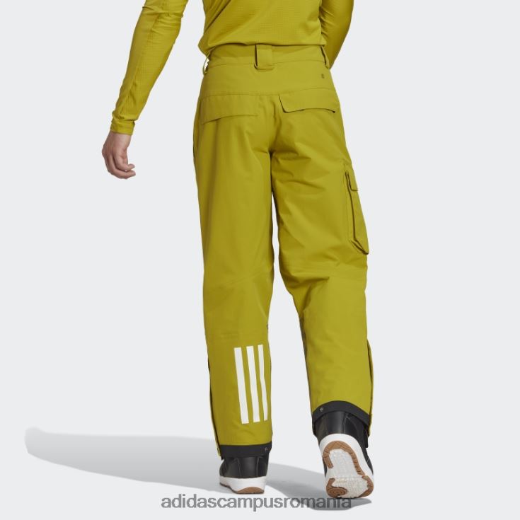 adidas campus romania Pantaloni de trening de zăpadă de nailon post-consum terrex cu 3 straturi olive unisex măsline J266N214221