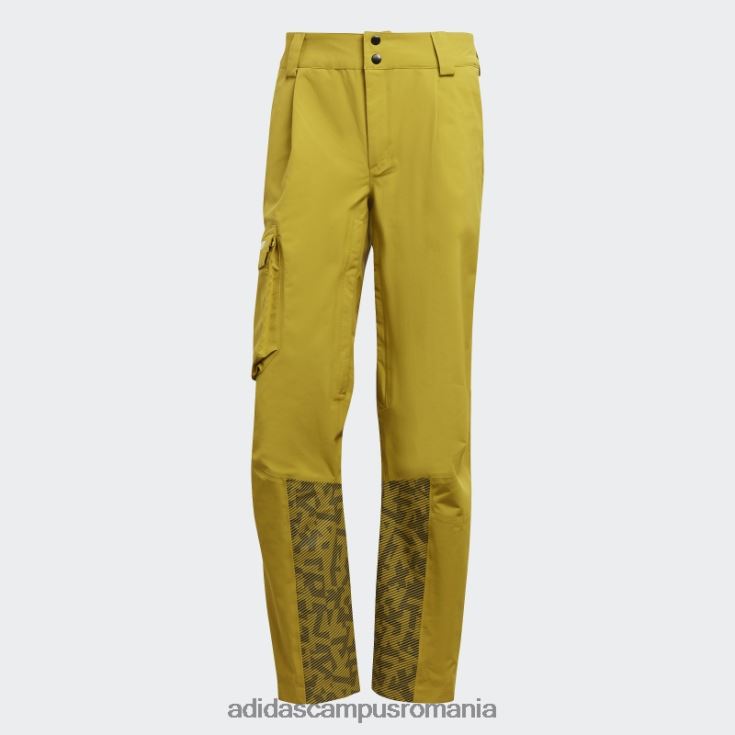 adidas campus romania Pantaloni de trening de zăpadă de nailon post-consum terrex cu 3 straturi olive unisex măsline J266N214221