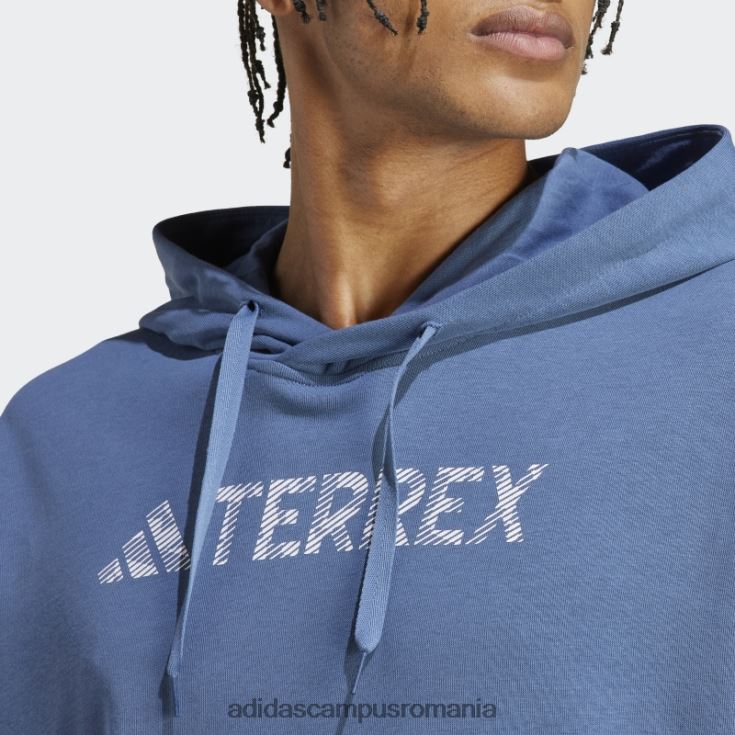 adidas campus romania hanorac cu logo mare steel terrex (gen neutru) adidas unisex oţel J266N25985
