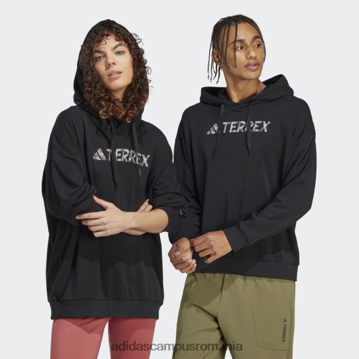 adidas campus romania hanorac terrex cu logo mare (gen neutru) negru unisex negru J266N213766