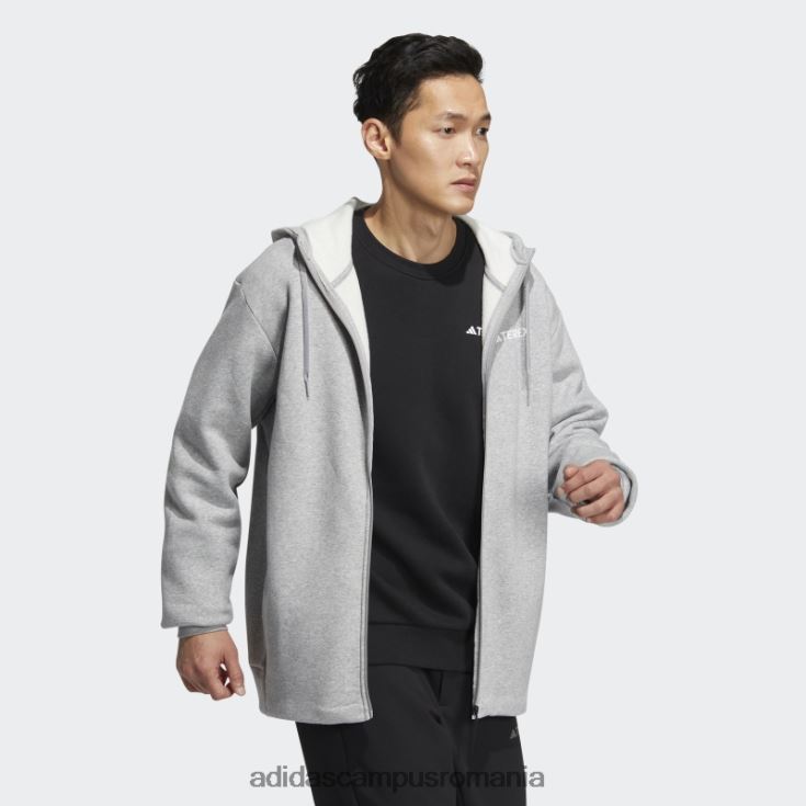 adidas campus romania jachetă din tricot gri mediu (neutru de gen) adidas unisex gri mediu J266N213755