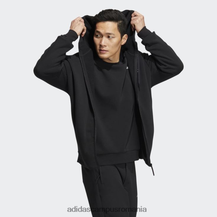 adidas campus romania jachetă neagră din tricot (neutru de gen) unisex negru J266N213618