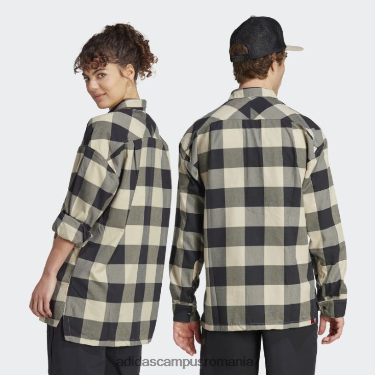 adidas campus romania savanna cinci zece marca de cămașă de flanel curajos (gen neutru) adidas unisex savana/negru J266N25655