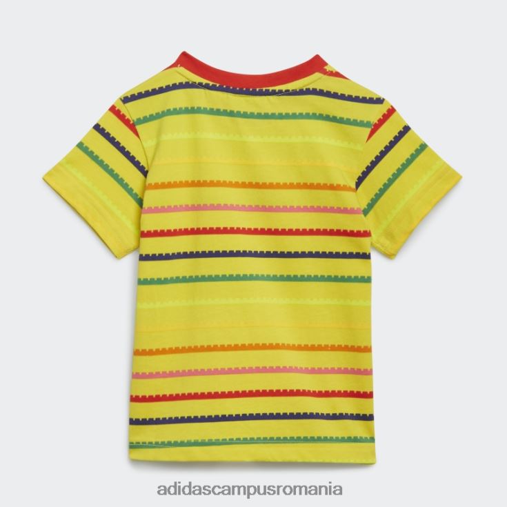 adidas campus romania Tricou galben x clasic Lego și pantaloni 3/4 la modă unisex galben rosu J266N218968