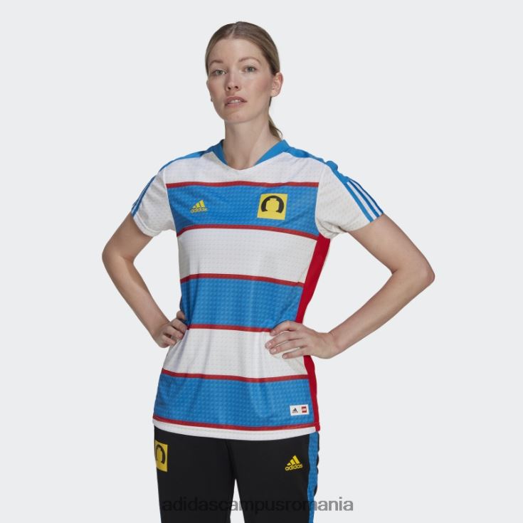 adidas campus romania blue tiro x lego home tricou fashion unisex albastru/alb/galben J266N222823