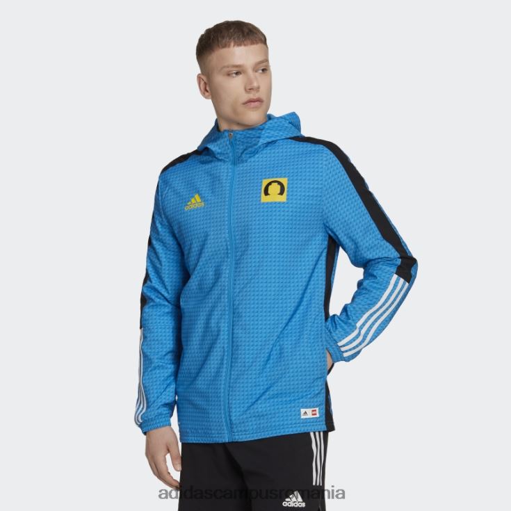 adidas campus romania blue tiro x lego windbreaker fashion unisex albastru/galben J266N215259