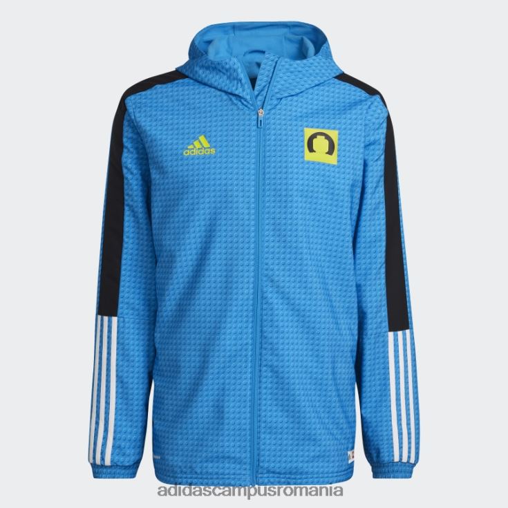 adidas campus romania blue tiro x lego windbreaker fashion unisex albastru/galben J266N215259