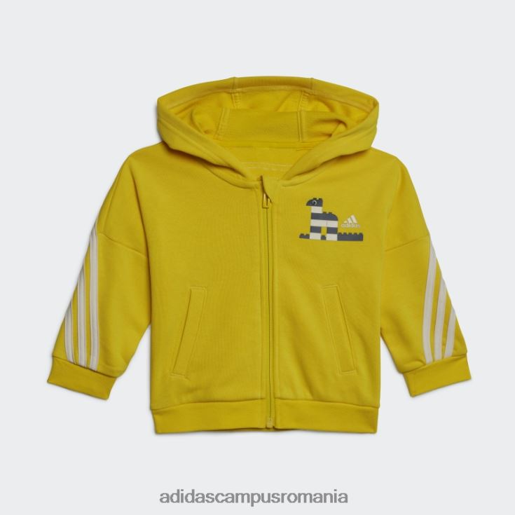 adidas campus romania galben x set de pantaloni și jachetă lego clasică la modă unisex nuanță galben/ecru J266N211694