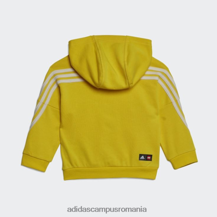 adidas campus romania galben x set de pantaloni și jachetă lego clasică la modă unisex nuanță galben/ecru J266N211694
