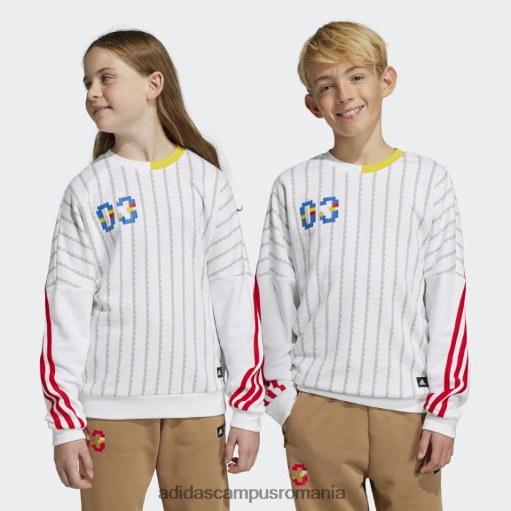 adidas campus romania hanorac cu gât roșu alb x clasic lego unisex alb roșu J266N211616