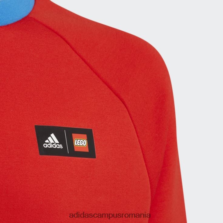 adidas campus romania roșu fashion x lego tech pack pulover echipaj unisex roșu/albastru/alb J266N212000