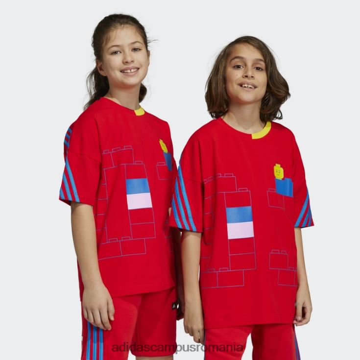 adidas campus romania roșu x moda tricou lego clasic unisex roșu/albastru șoc J266N218727