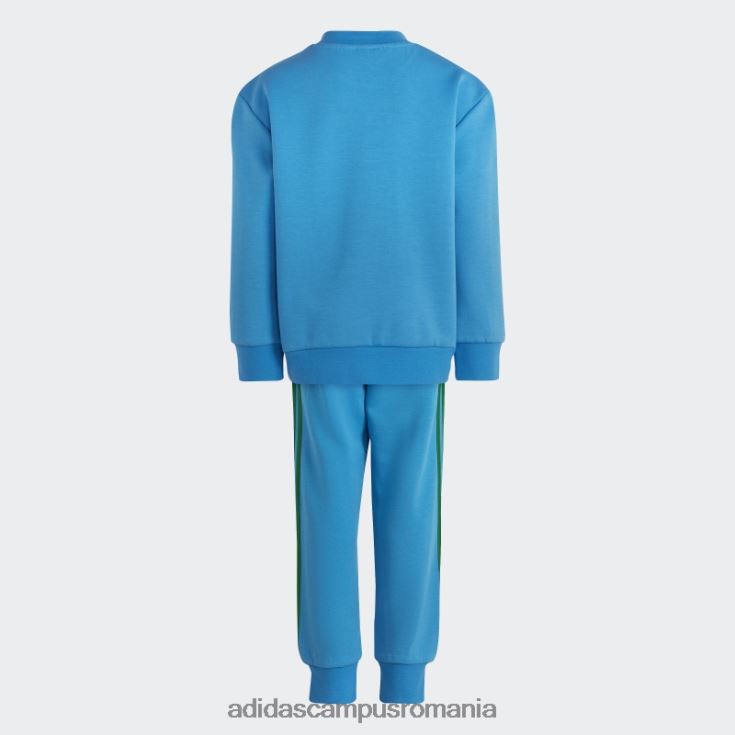 adidas campus romania set de hanorac și pantaloni blue hot x clasic Lego Crew unisex albastru verde J266N211840