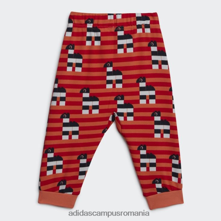 adidas campus romania set de tricou și pantaloni scurți alb x lego play la modă unisex alb J266N211680