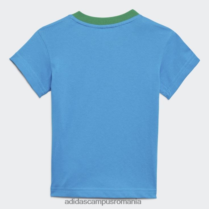 adidas campus romania set de tricou și pantaloni scurți lego verde x clasic la modă unisex verde J266N218867