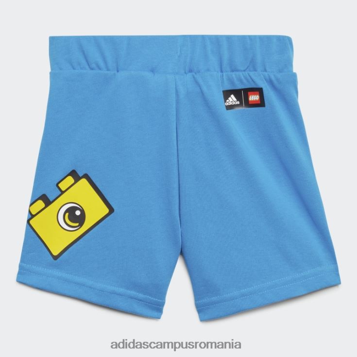 adidas campus romania set de tricou și pantaloni scurți lego verde x clasic la modă unisex verde J266N218867
