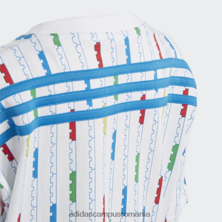 adidas campus romania tricou alb x clasic lego fierbinte unisex alb/albastru șoc J266N218523