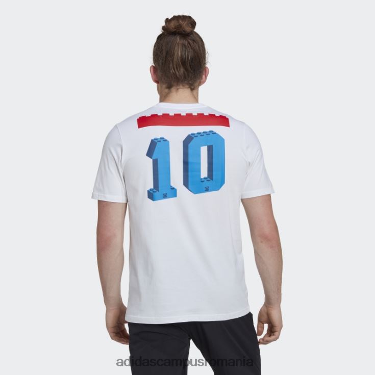 adidas campus romania tricou grafic alb x lego fotbal unisex alb J266N214901