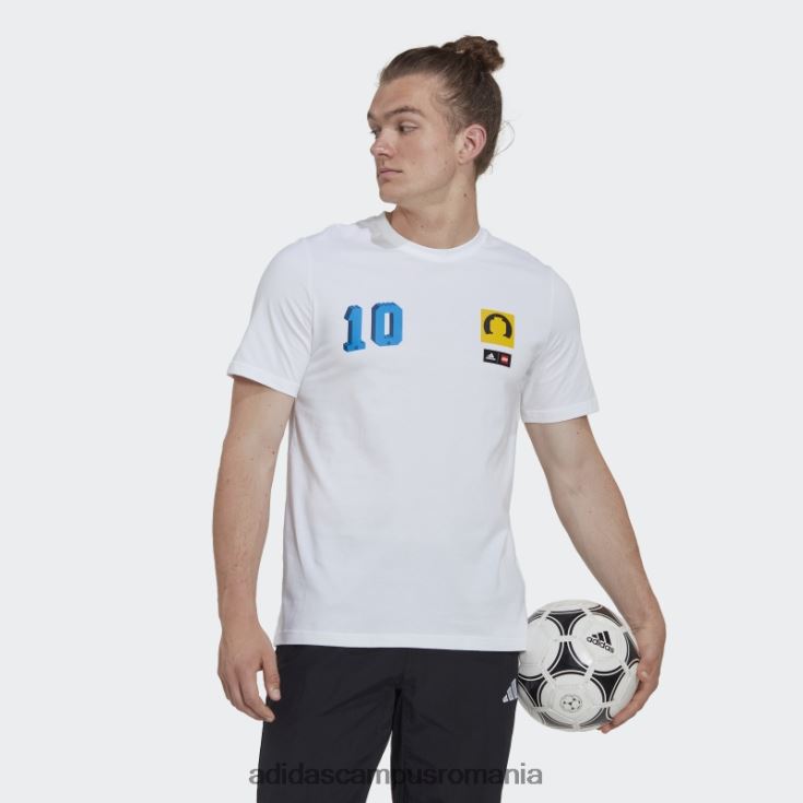 adidas campus romania tricou grafic alb x lego fotbal unisex alb J266N214901