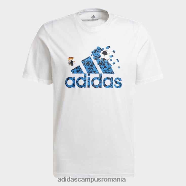 adidas campus romania tricou grafic de fotbal x lego alb fierbinte unisex alb J266N220258