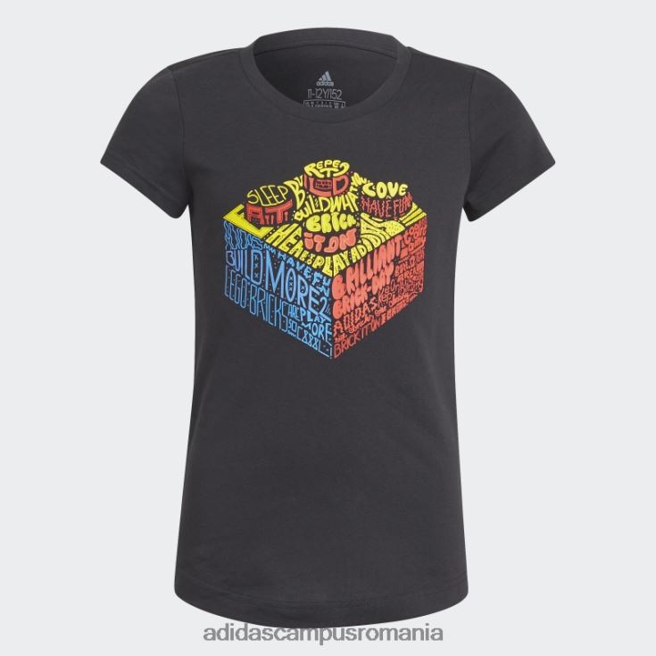 adidas campus romania tricou grafic negru x lego fierbinte unisex negru J266N219289