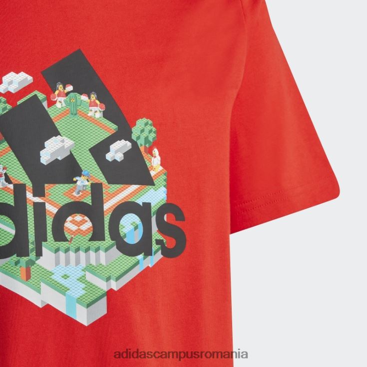 adidas campus romania tricou grafic roșu x lego unisex roșu J266N23322