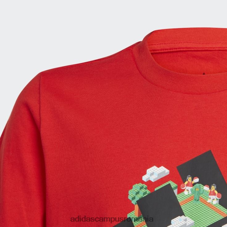 adidas campus romania tricou grafic roșu x lego unisex roșu J266N23322