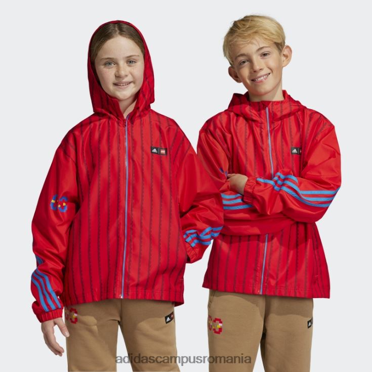 adidas campus romania x classic lego windbreaker red fashion unisex rosu albastru J266N218693