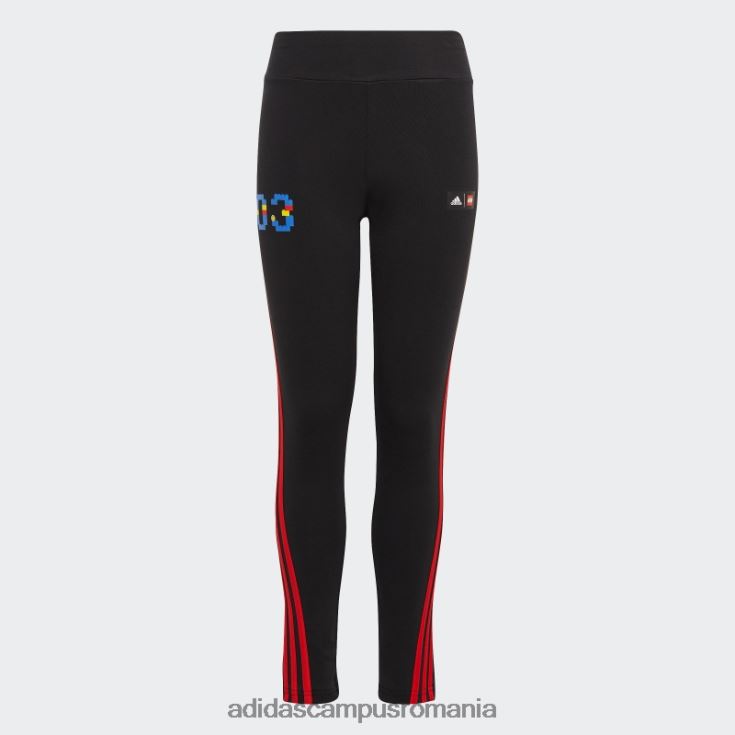 adidas campus romania x colanti clasici lego negru fierbinte unisex negru/rosu J266N211606