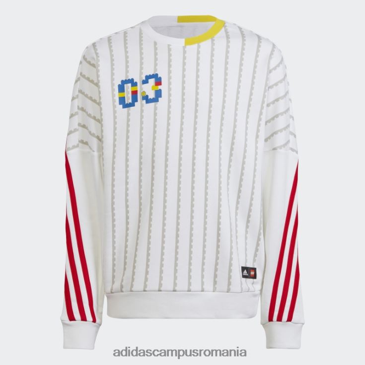 adidas campus romania x hanorac clasic lego cu gât roșu alb fierbinte unisex alb roșu J266N23317