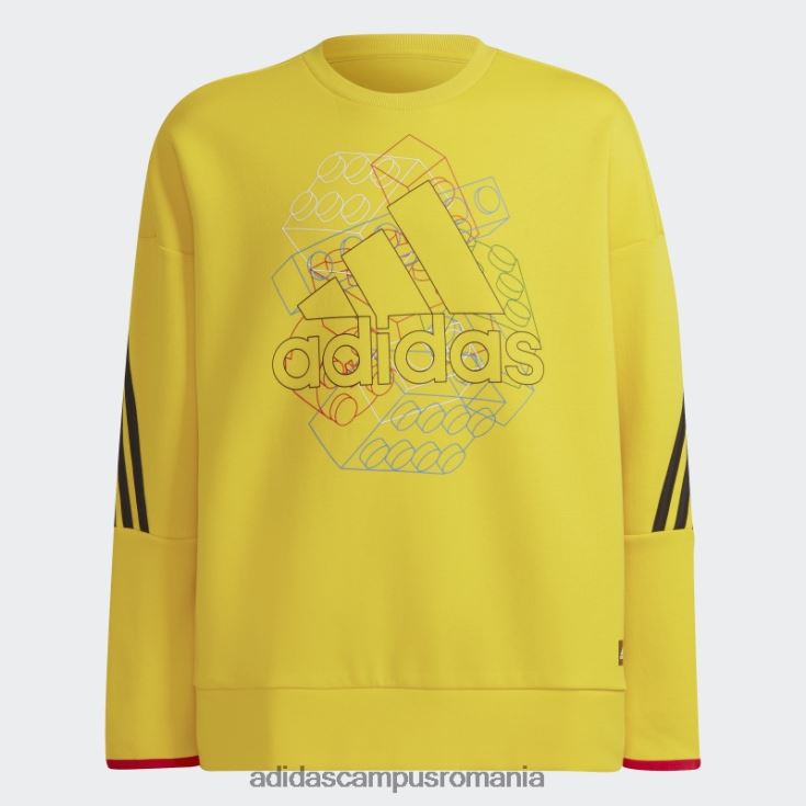 adidas campus romania x hanorac clasic lego galben fierbinte unisex galben/negru J266N219096
