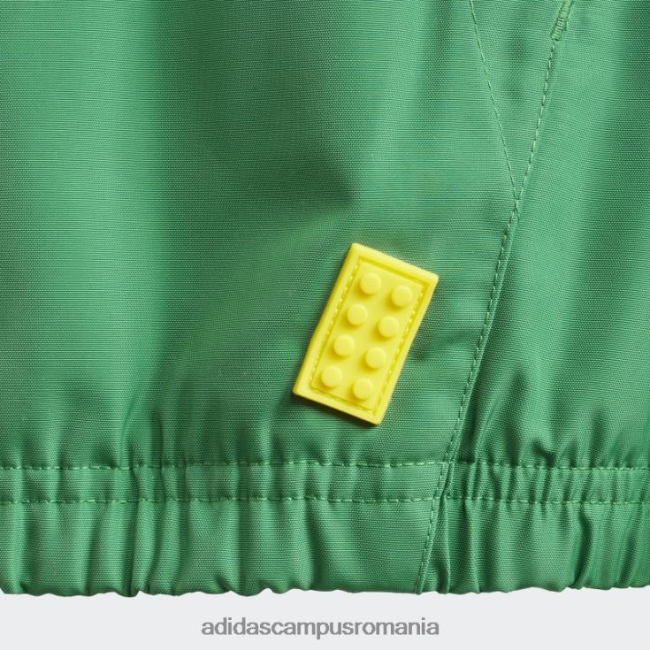 adidas campus romania x jachetă de vânt cu jumătate de fermoar clasic lego verde unisex verde albastru J266N218953