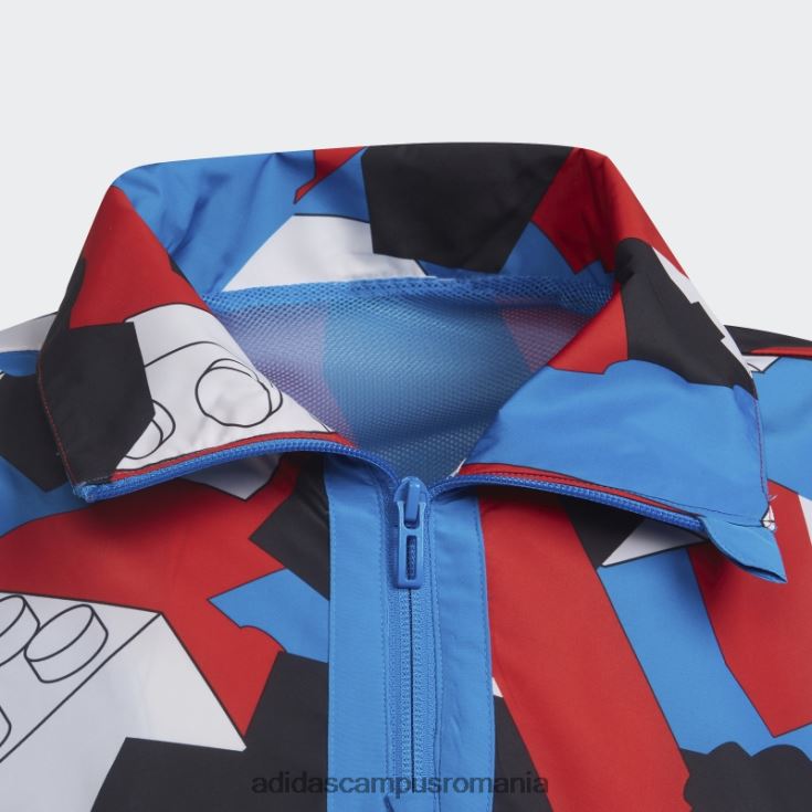 adidas campus romania x jacket lego clasic cu jumătate de fermoar alb fierbinte unisex alb/rosu/albastru/negru J266N218988