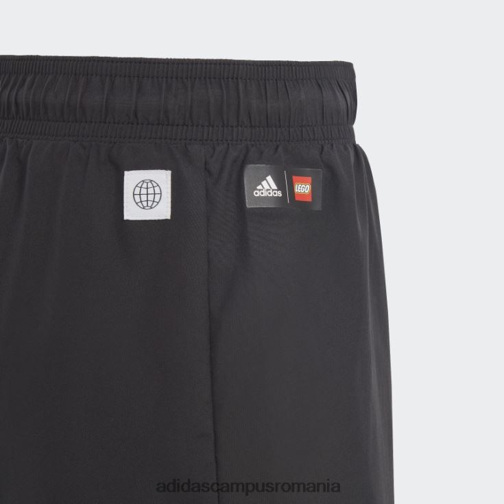 adidas campus romania x lego pantaloni scurți de baie negru fashion unisex alb negru J266N218796