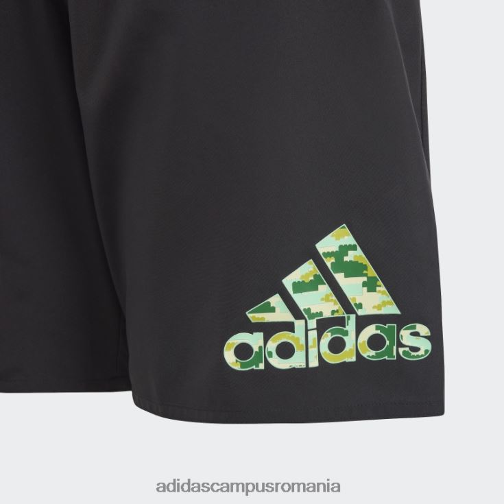 adidas campus romania x lego pantaloni scurți de baie negru fashion unisex alb negru J266N218796