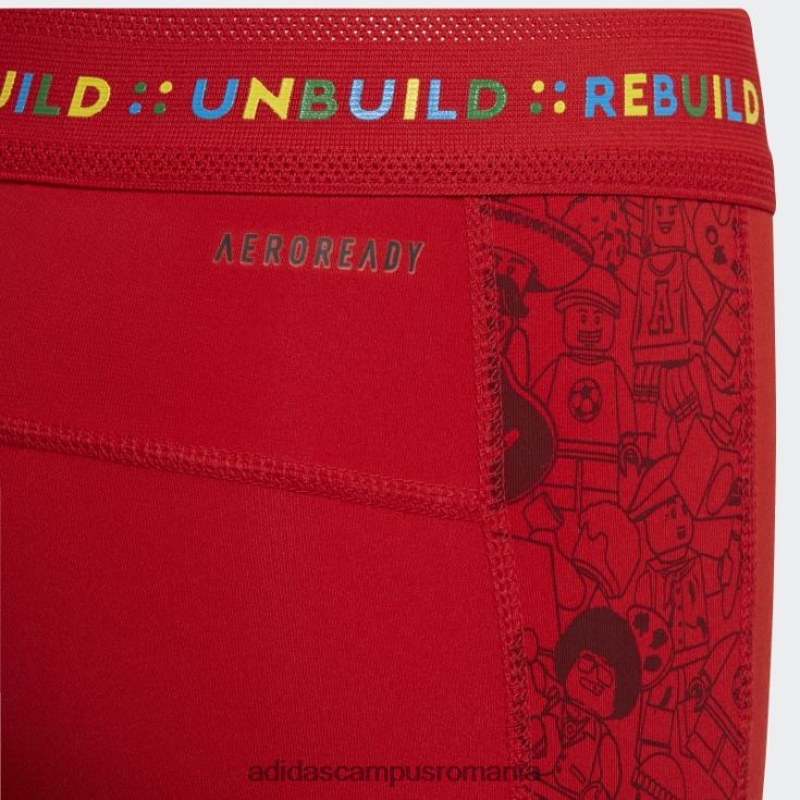 adidas campus romania x lego play dresuri scurte roșii unisex roșu J266N219011