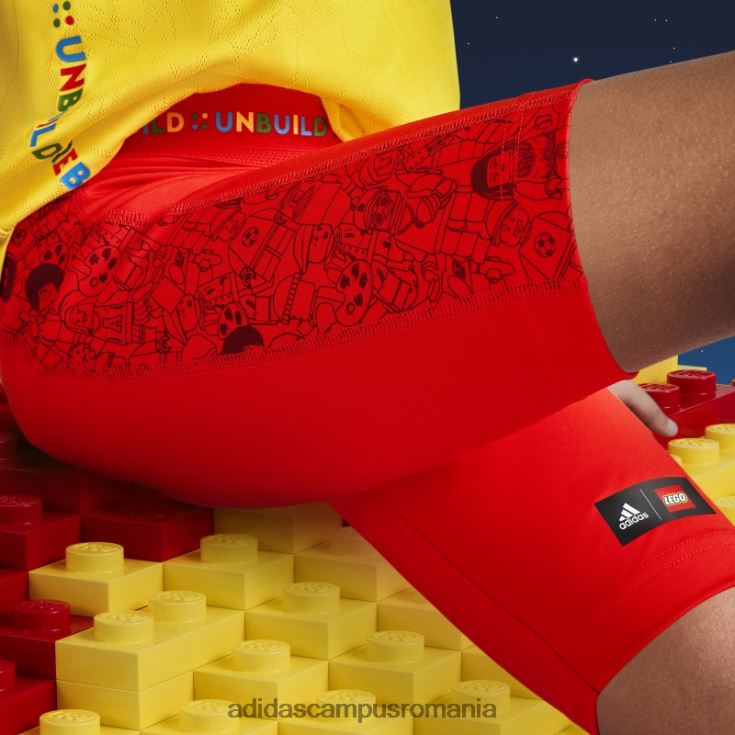 adidas campus romania x lego play dresuri scurte roșii unisex roșu J266N219011