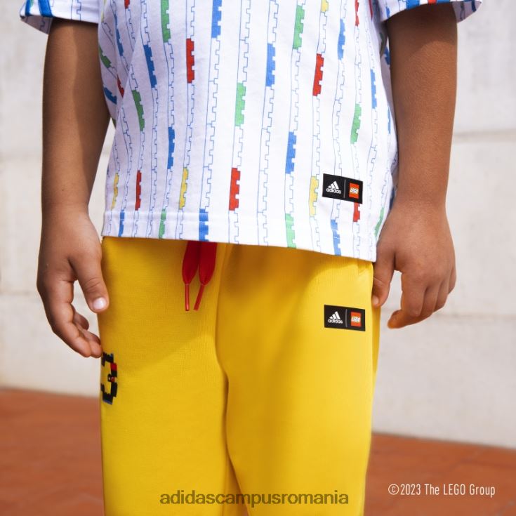 adidas campus romania x pantaloni clasici lego galben fierbinte unisex galben rosu J266N23314