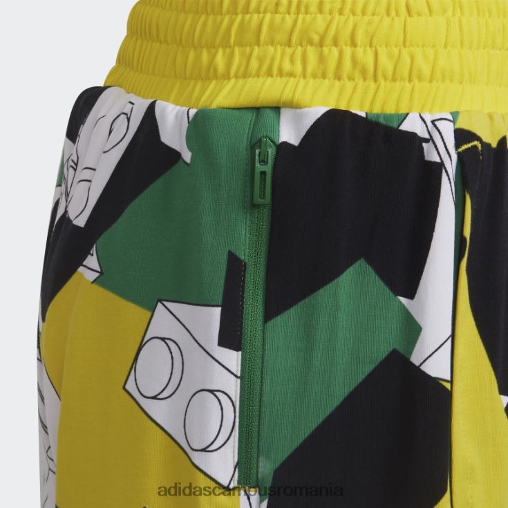adidas campus romania x pantaloni scurți clasici lego fashion alb unisex alb/galben/verde/negru J266N219017