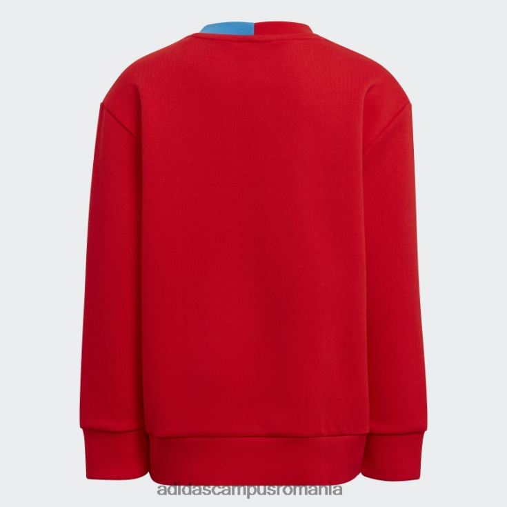 adidas campus romania x set clasic de hanorac și pantaloni lego crew red hot unisex rosu albastru J266N211960