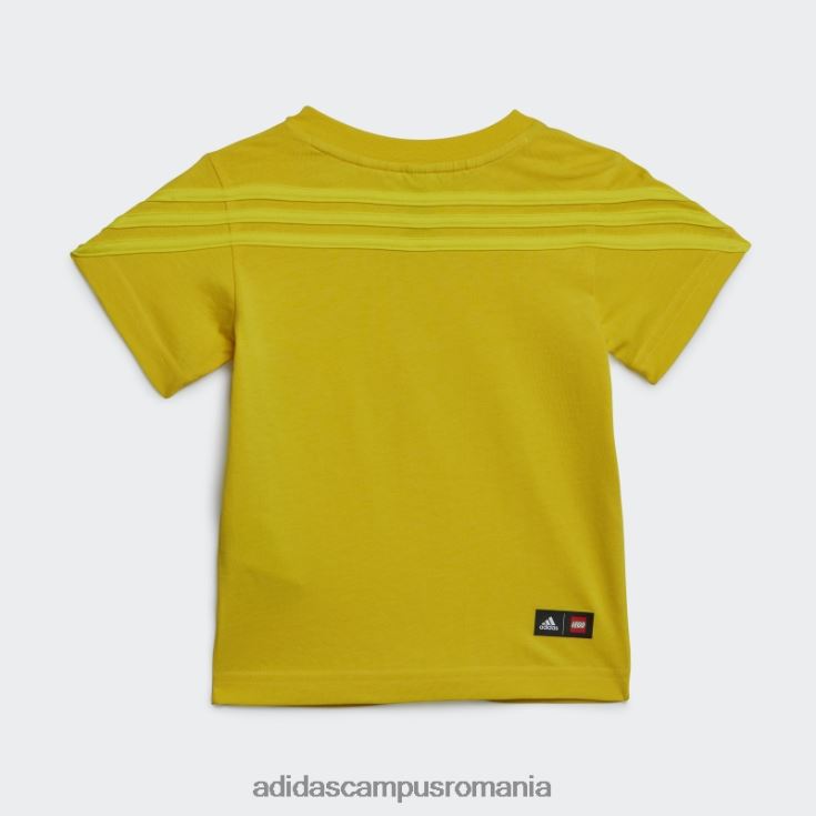 adidas campus romania x set de tricou și pantaloni lego clasic, galben de modă unisex galben J266N218681